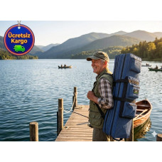 MEGASTAR HUNTER 110 CM LACİVERT 4 BÖLMELİ OLTA ÇANTASI 