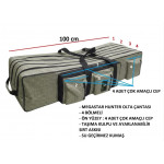 MEGASTAR HUNTER 100 CM YEŞİL 4 BÖLMELİ OLTA ÇANTASI 
